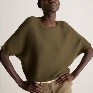 Quince Olive Green Women's Top